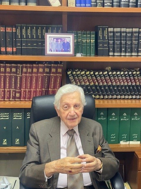 Me Jihad George Akl in the firm's library